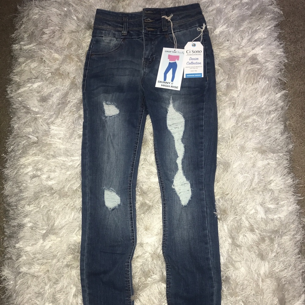 Fashionnova highrise medium washed jeans